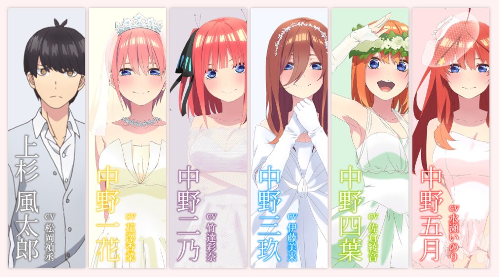 映画「五等分の花嫁」のあらすじは？どこまで描く？